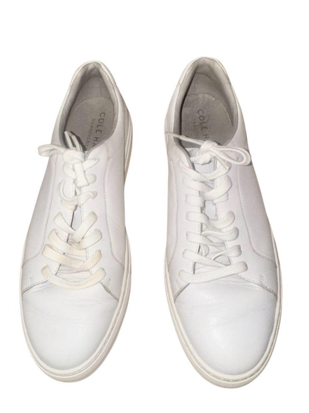 COLE HAAN Grand Series white leather sneakers men’s tennis shoes size 10